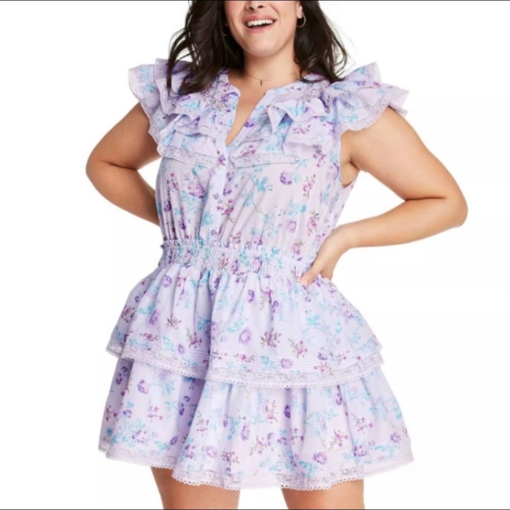 LoveShackFancy Lou Double Ruffle Dress